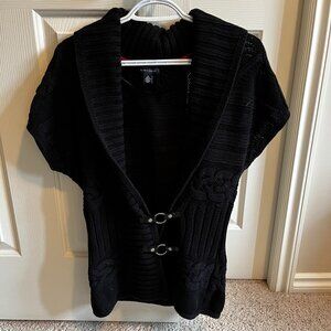 Tommy Hilfiger Short Sleeve Black Cardigan